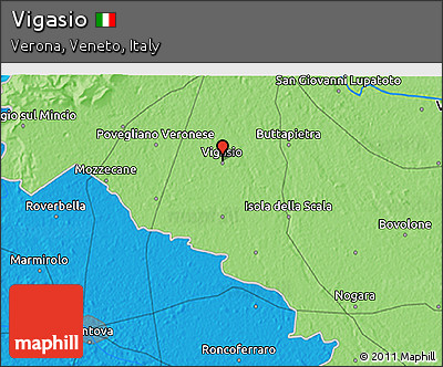 Political 3D Map of Vigasio