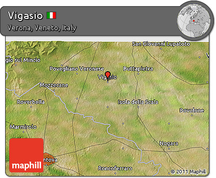 Satellite 3D Map of Vigasio