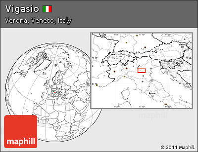 Blank Location Map of Vigasio