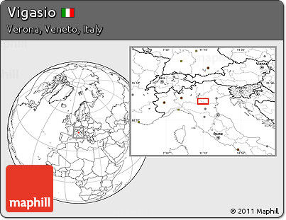 Blank Location Map of Vigasio