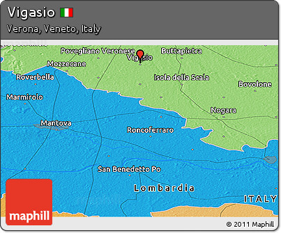 Political Panoramic Map of Vigasio
