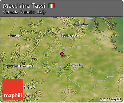 Satellite 3D Map of Macchina Tassi
