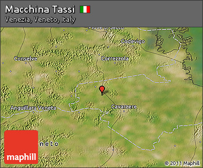 Satellite 3D Map of Macchina Tassi