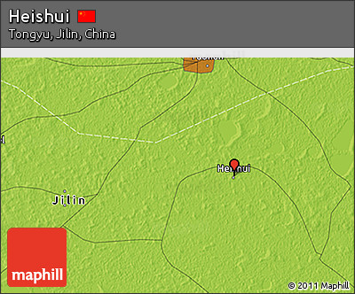 Physical 3D Map of Heishui
