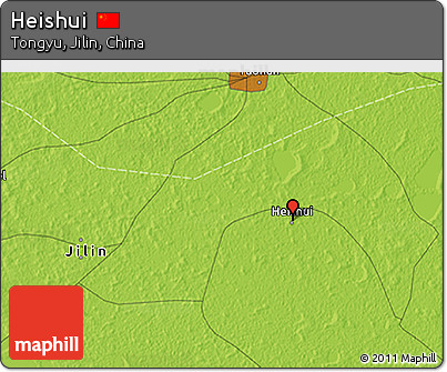 Physical 3D Map of Heishui