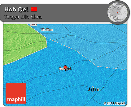 Political 3D Map of Hoh Qel