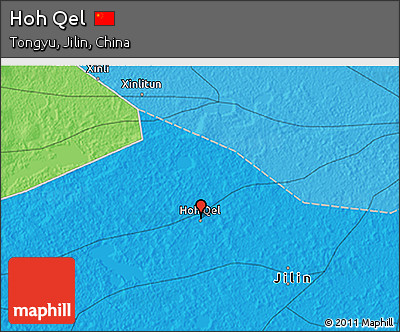 Political 3D Map of Hoh Qel