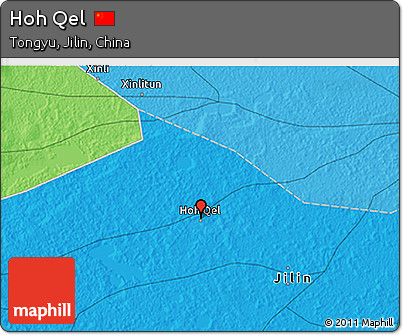 Political 3D Map of Hoh Qel
