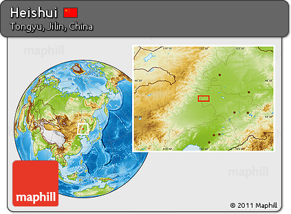 Physical Location Map of Heishui