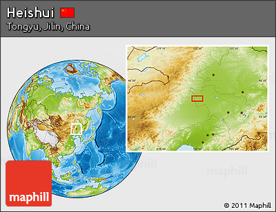 Physical Location Map of Heishui