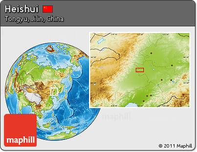 Physical Location Map of Heishui