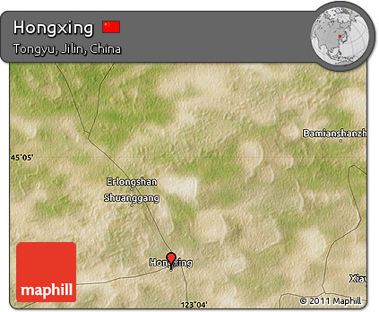 Satellite Map of Hongxing