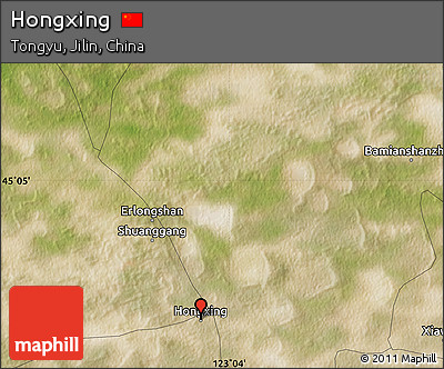 Satellite Map of Hongxing
