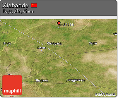 Satellite 3D Map of Xiabande