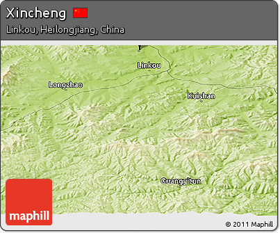 Physical Panoramic Map of Xincheng