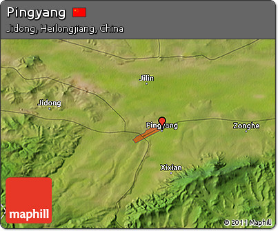 Satellite 3D Map of Pingyang