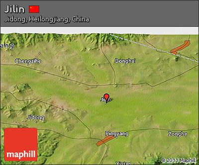 Satellite 3D Map of Jilin