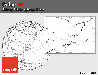 Blank Location Map of Didao