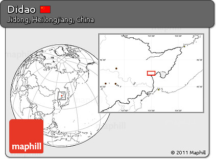 Blank Location Map of Didao