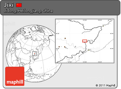 Blank Location Map of Jixi