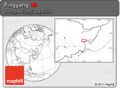 Blank Location Map of Pingyang