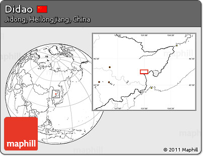 Blank Location Map of Didao