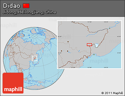 Gray Location Map of Didao