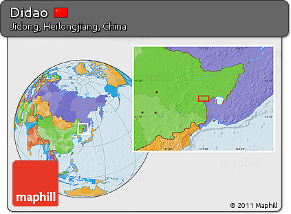 Political Location Map of Didao