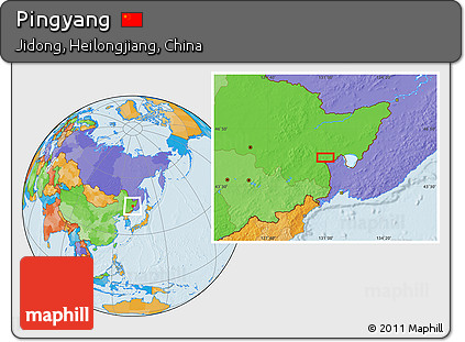 Political Location Map of Pingyang