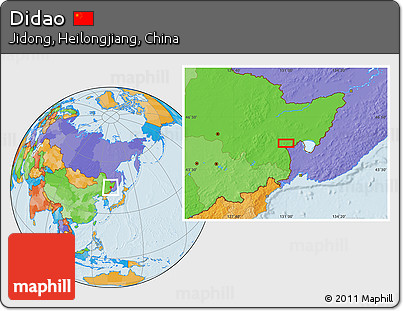 Political Location Map of Didao