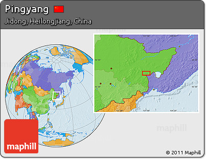 Political Location Map of Pingyang