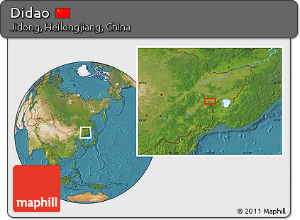 Satellite Location Map of Didao
