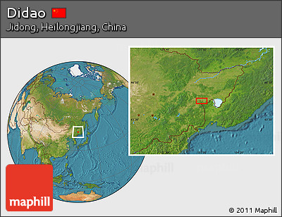 Satellite Location Map of Didao