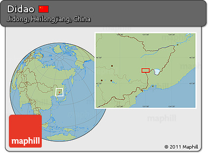 Savanna Style Location Map of Didao