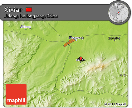 Physical Map of Xixian