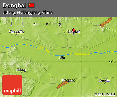 Physical Map of Donghai