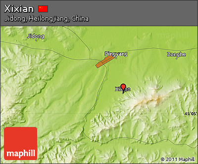 Physical Map of Xixian