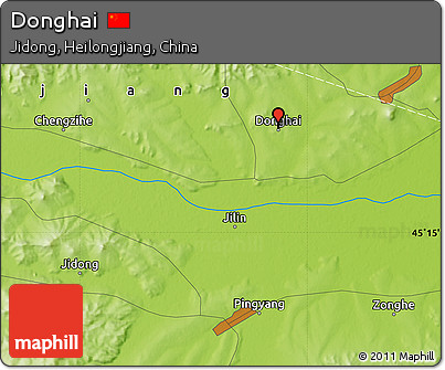 Physical Map of Donghai