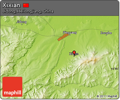 Physical Map of Xixian