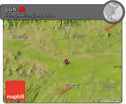 Satellite Map of Jilin