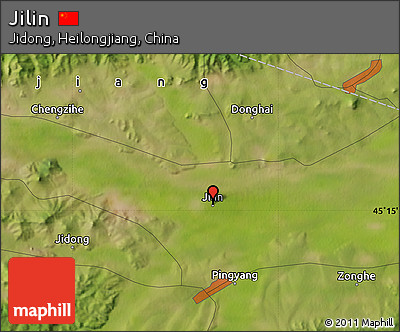 Satellite Map of Jilin