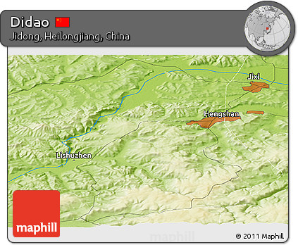 Physical Panoramic Map of Didao