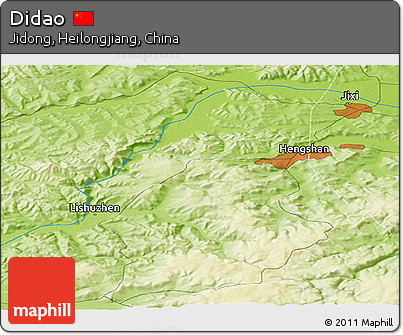 Physical Panoramic Map of Didao