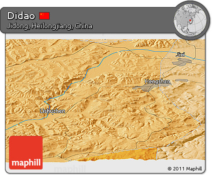 Political Panoramic Map of Didao