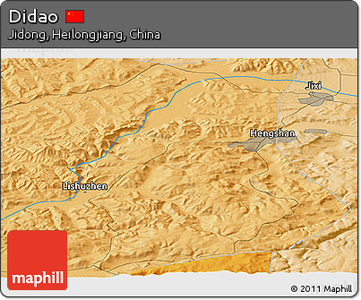 Political Panoramic Map of Didao