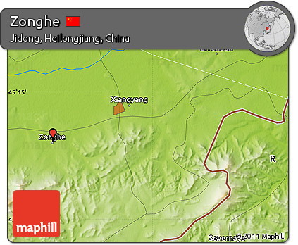Physical Map of Zonghe