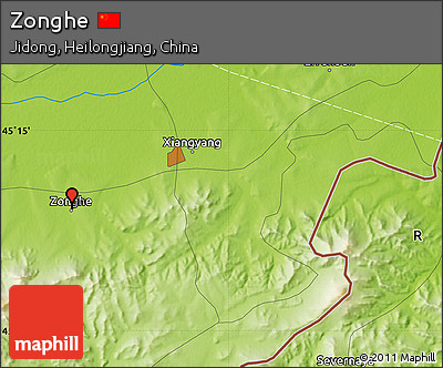 Physical Map of Zonghe