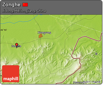Physical Map of Zonghe