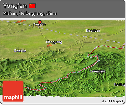Satellite Panoramic Map of Yong'an