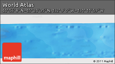 Political Panoramic Map of the Area around 45° 10' 22" N, 131° 40' 30" W
